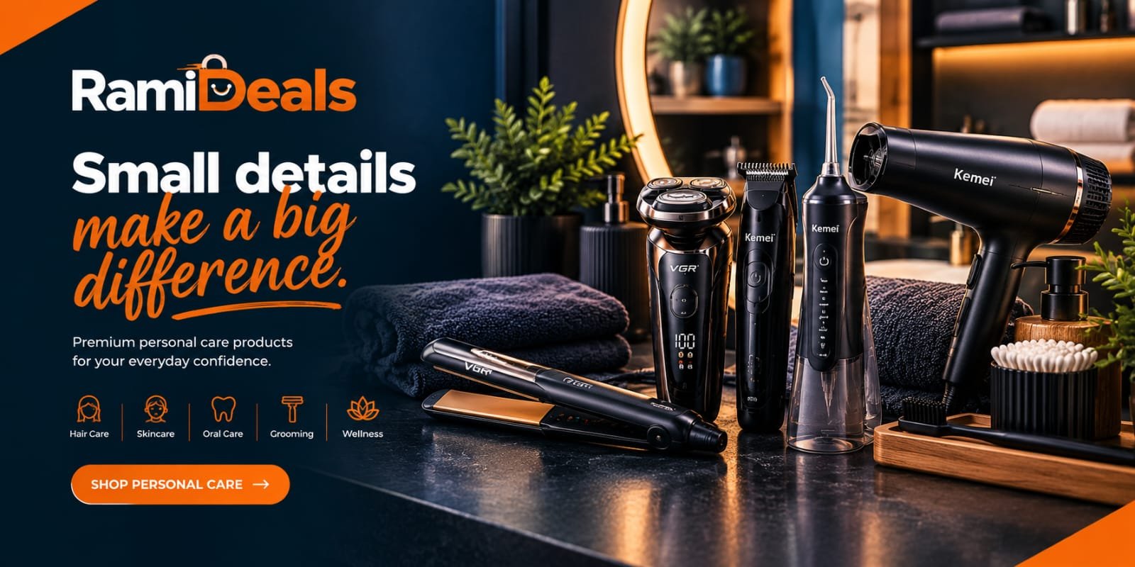 Home1 Personal-care and hair-styling products